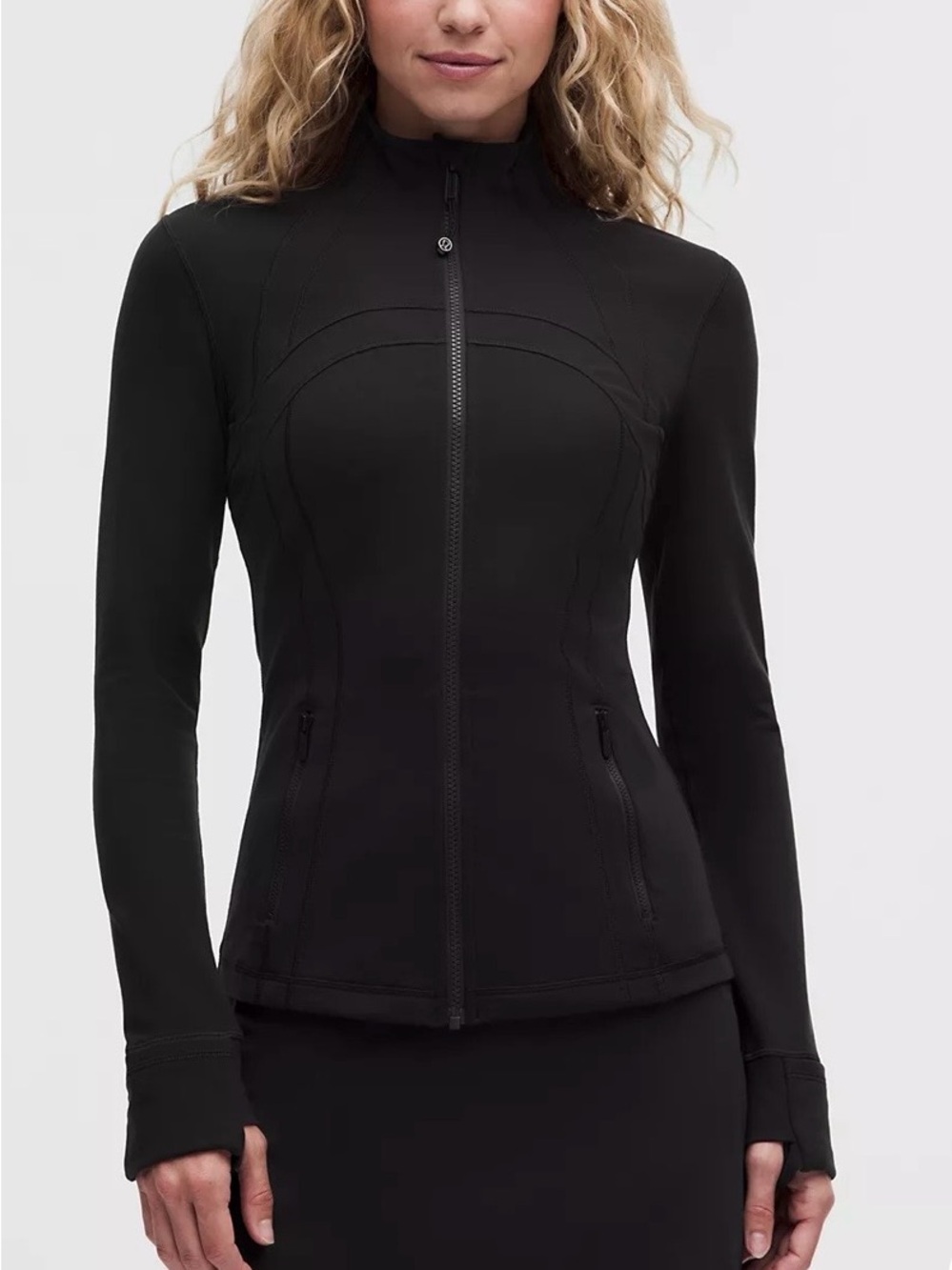 lululemon athletica Black Fitted Zip Jacket